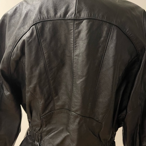 MAGGIE LAWRENCE leather jacket size large - Picture 4 of 6